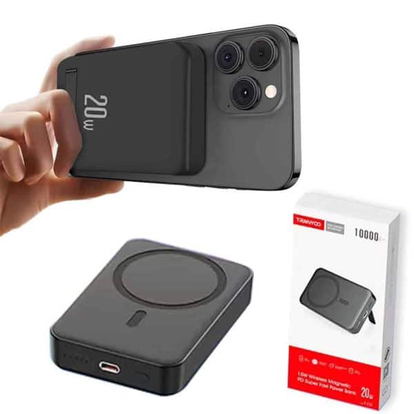 پاور بانک 10000 میلی آمپر ترانیو بیسیم مدل T-F25